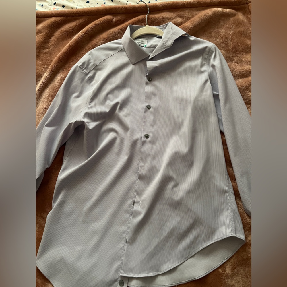 calvin klein slim fit button up